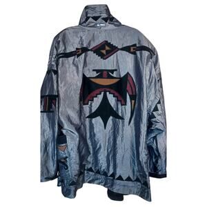 Men's (or Women's) Vintage ThinAir Ultra Suede Geometric Jacket Tribal Aztec